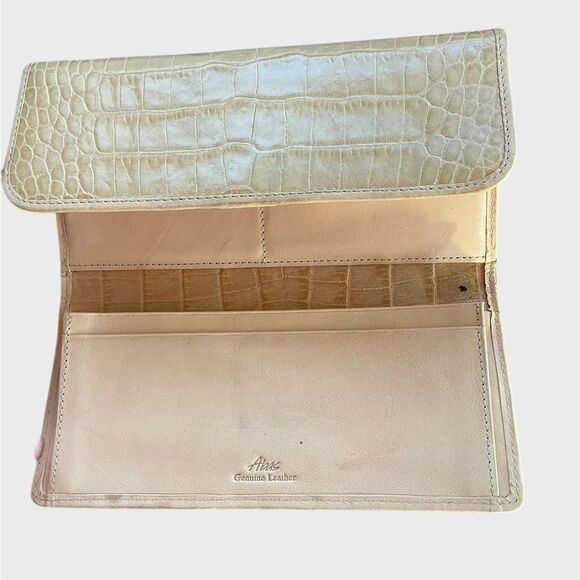 Abas Alligator Exotic Leather Long Wallet - Picture 3 of 10